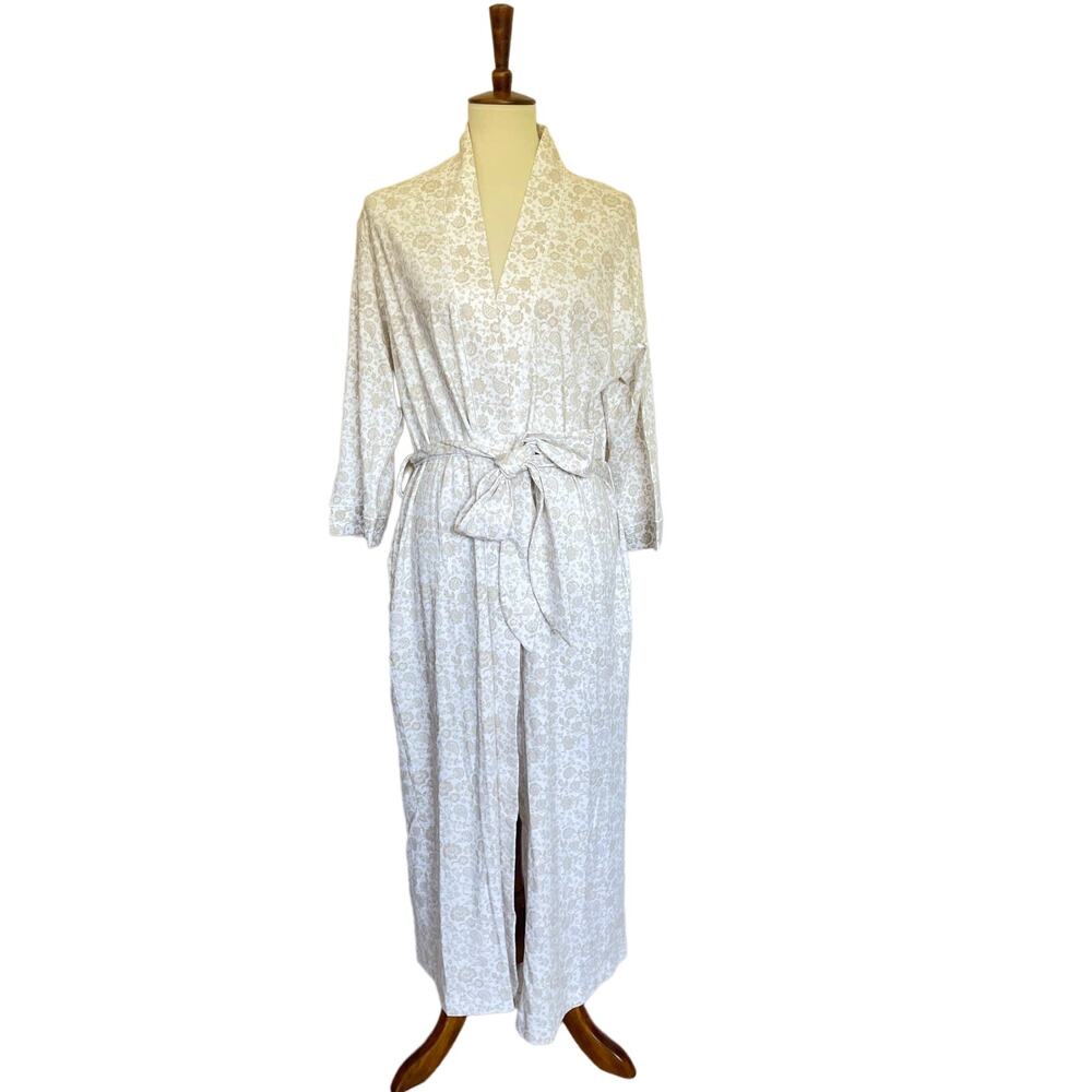 COTN Floral Paisley Pima Cotton Robe